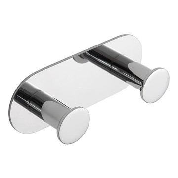 Gancho de 11,5 x 4,5 cm, acero inoxidable, acabado plateado