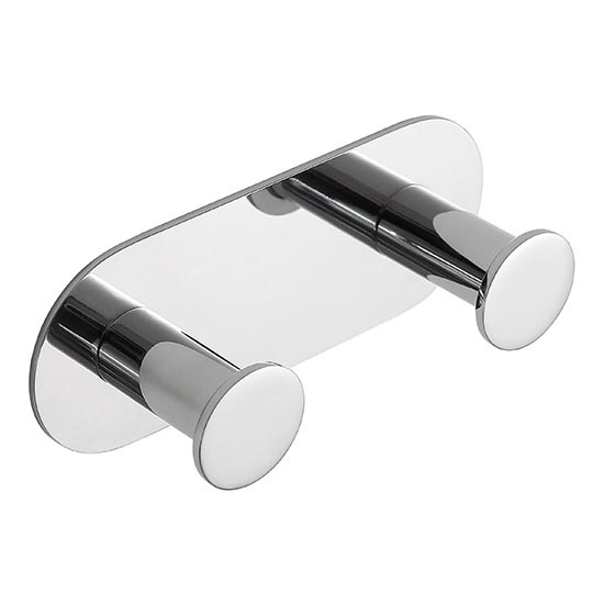 Gancho de 11,5 x 4,5 cm, acero inoxidable, acabado plateado