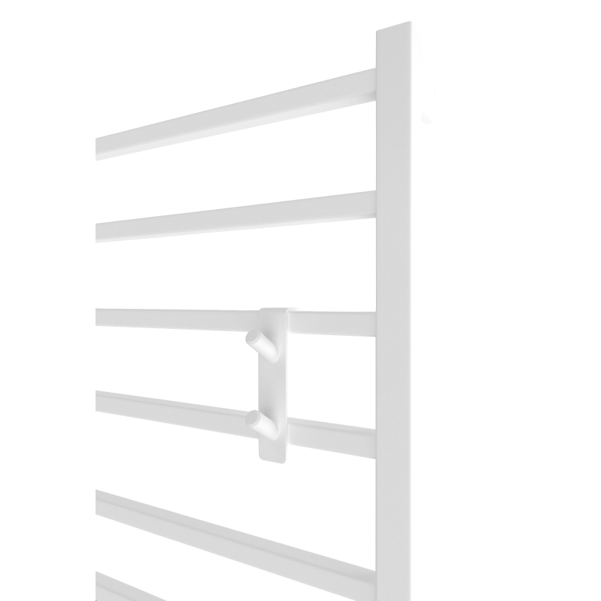 Gancho para radiador INOX, acero inoxidable/blanco