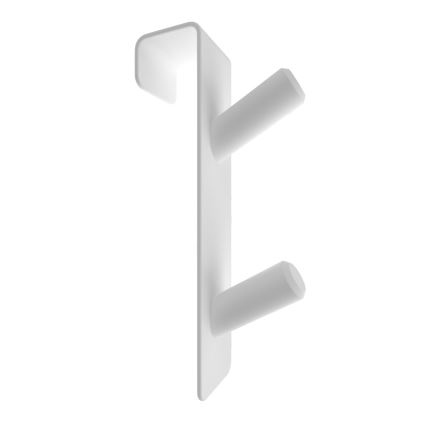 Gancho para radiador INOX, acero inoxidable/blanco