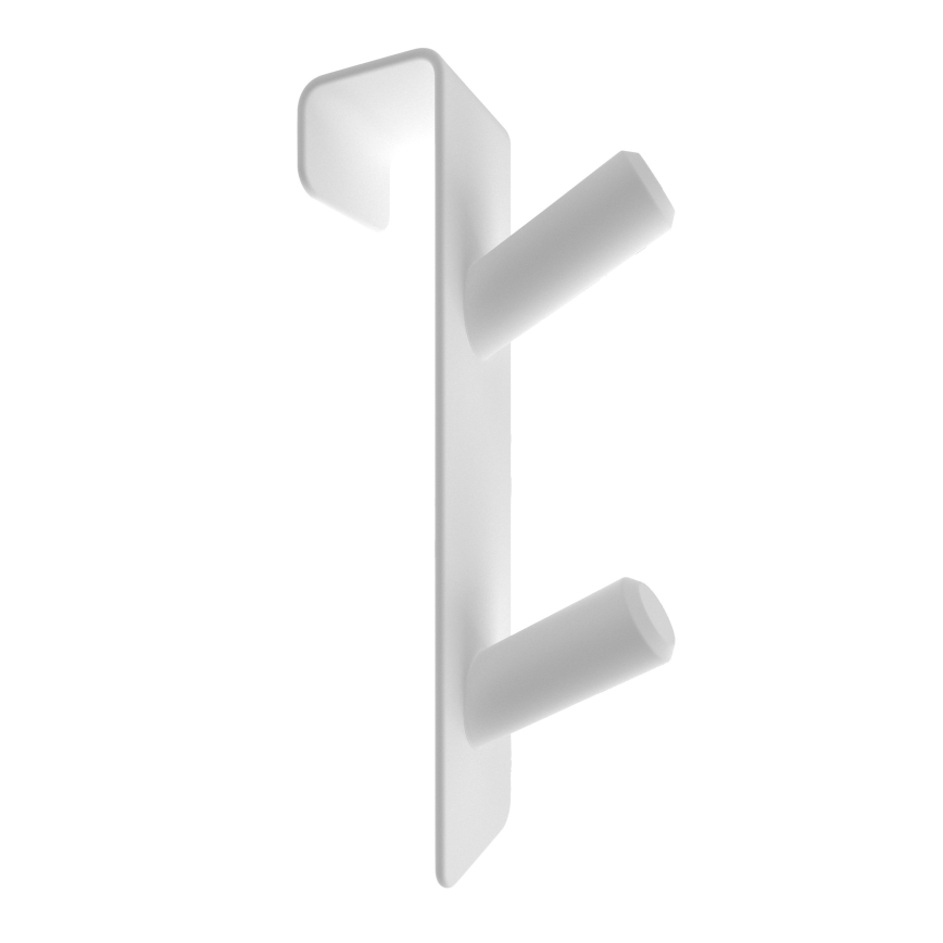 Gancho para radiador INOX, acero inoxidable/blanco