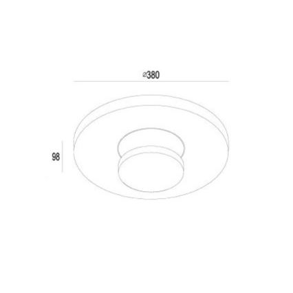 Gardino LX1421 - Plafón LED de exterior TULIPANI LED/18W/230V IP54