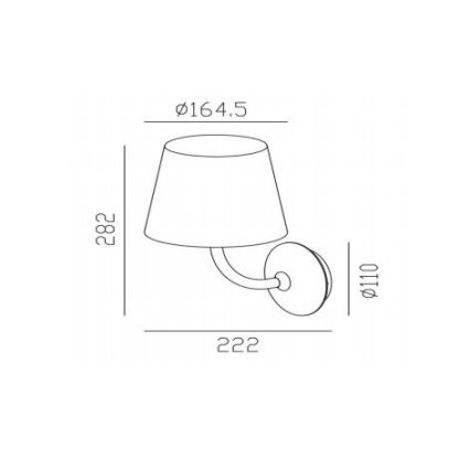 Gardino LX1791 - Lámpara de pared exterior LED VIOLA LED/7W/230V IP65