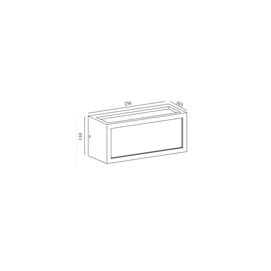 Gardino LX5705-LED - Aplique LED para exterior BETULLA LED/18W/230V IP54