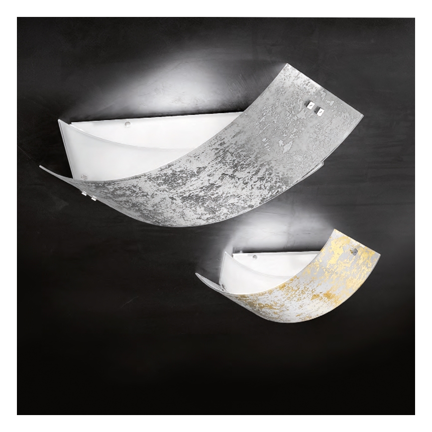 Gea Luce CAMILLA P M arg - Plafón CAMILLA 2xE27/70W/230V 63,5 cm plata