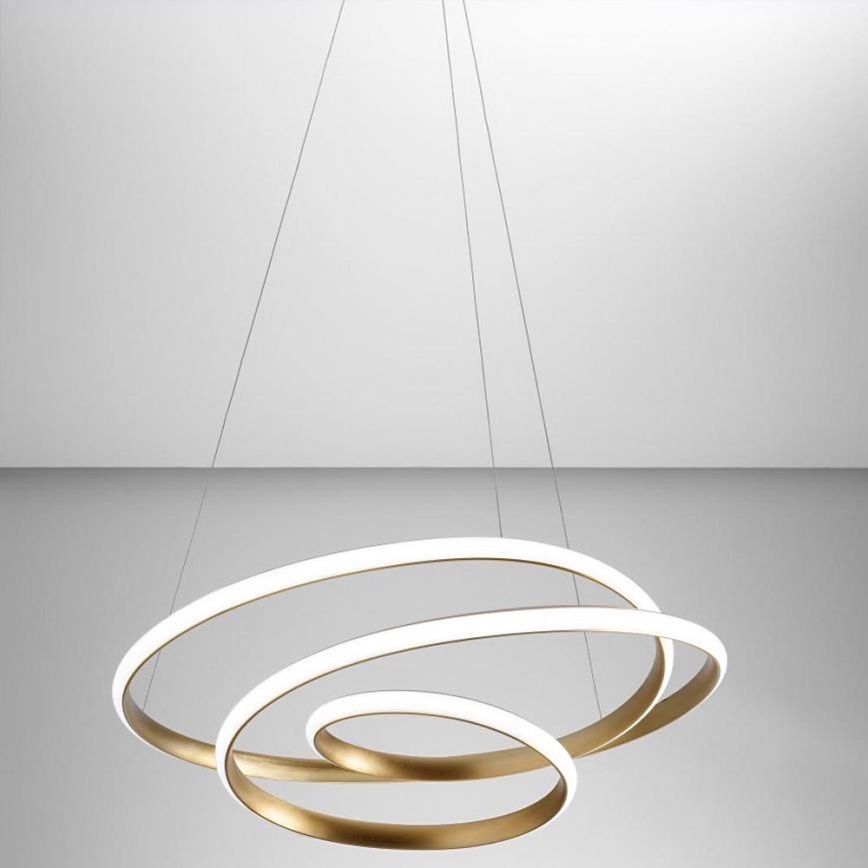 Gea Luce DIVA S P ORO - Lámpara de araña LED regulable DIVA LED/43W/230V dorado