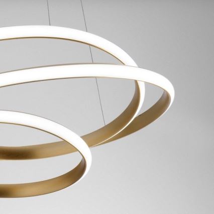 Gea Luce DIVA S P ORO - Lámpara de araña LED regulable DIVA LED/43W/230V dorado