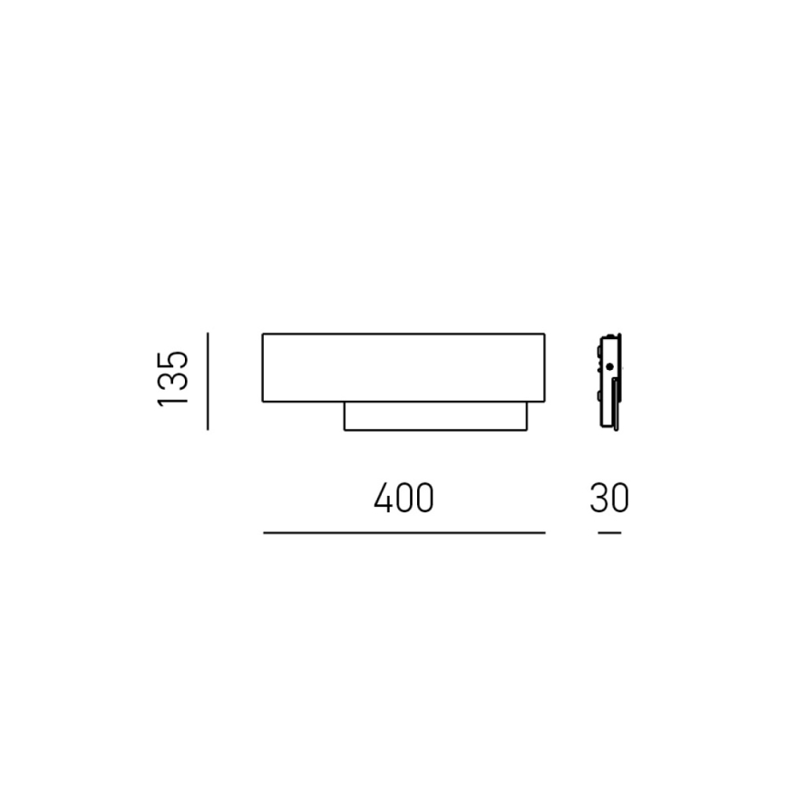 Gea Luce DOHA A P B - Aplique LED DOHA LED/15W/230V 40 cm blanco