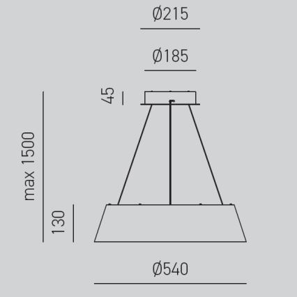Gea Luce JULIETTE S N - Lámpara de araña LED regulable JULIETTE LED/50W/230V negro/dorado
