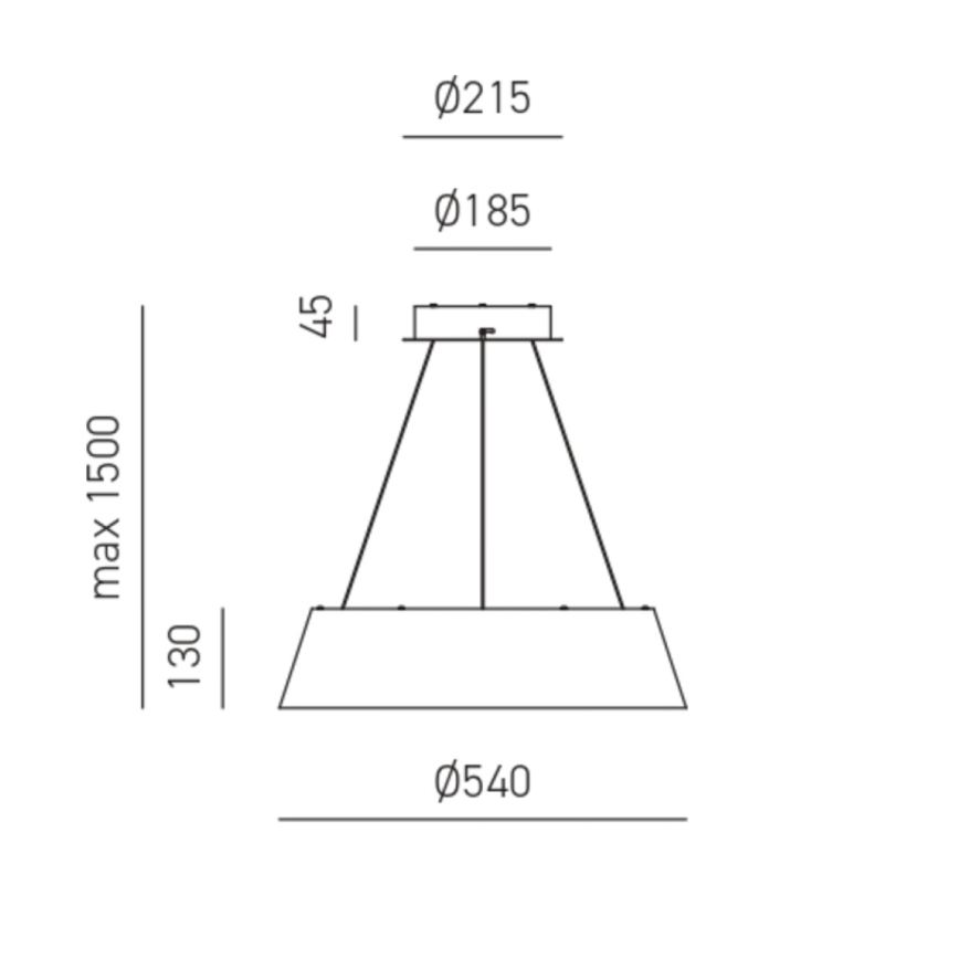 Gea Luce JULIETTE S N - Lámpara de araña LED regulable JULIETTE LED/50W/230V negro/dorado