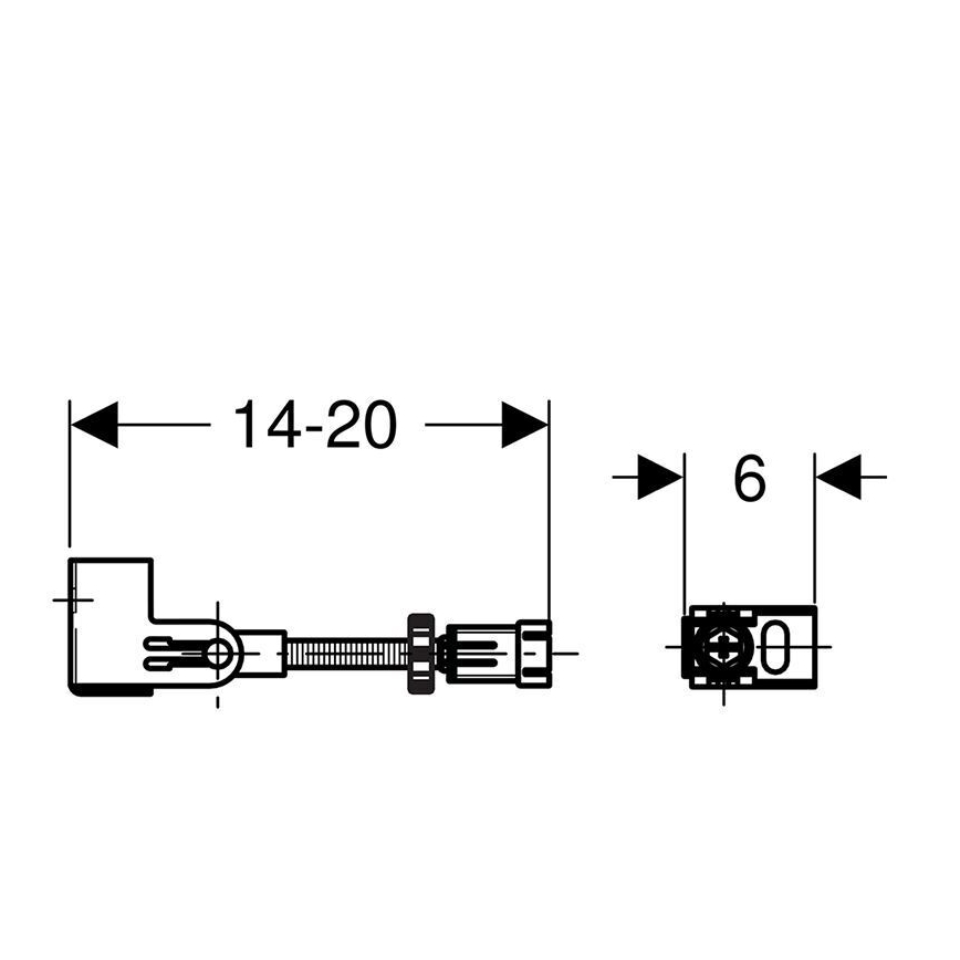 Geberit 111.835.00.1 - Kit de fijación mural Duofix, 2 unidades