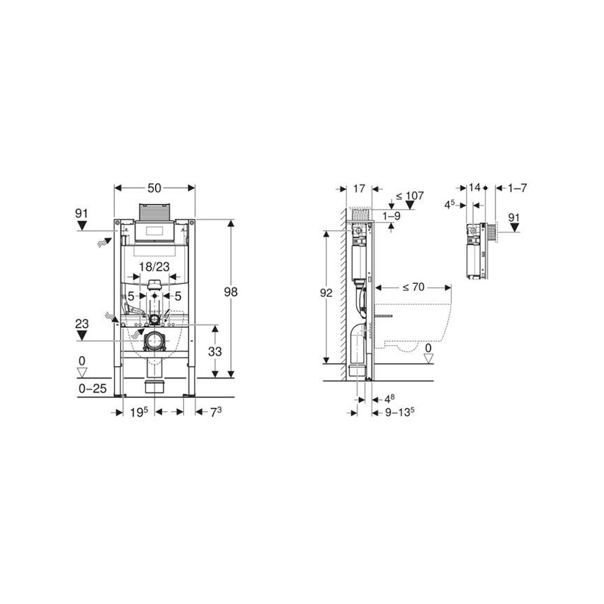 Geberit 115.063.21.1 - Soporte para varilla DuoFresh