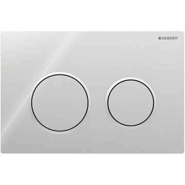 Geberit 115.085.KH.1 - Botón de descarga Omega20 21,2 x 14,2 cm cromo brillante/cromo mate
