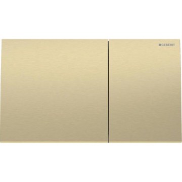 Geberit 115.622.QF.1 - Pulsador de descarga Sigma70 25x14,6 cm latón cepillado