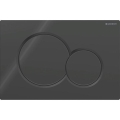 Geberit 115.770.DW.5 - Botón de descarga Sigma01 Round 24,6x16,4 cm negro