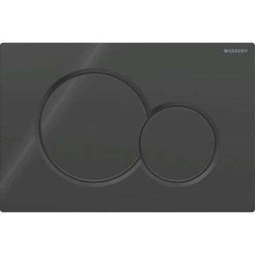 Geberit 115.770.DW.5 - Botón de descarga Sigma01 Round 24,6x16,4 cm negro