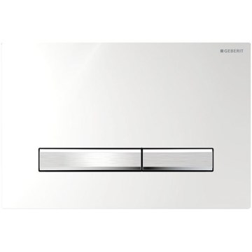 Geberit 115.788.21.2 - Pulsador de descarga Sigma50 24,6x16,4 cm cromo brillante/cromo mate