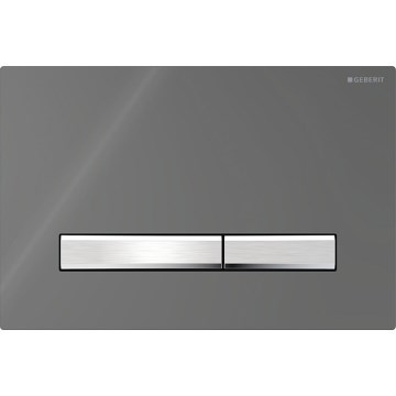 Geberit 115.788.SD.2 - Placa de descarga Sigma50 24,6 x 16,4 cm antracita/cromo mate