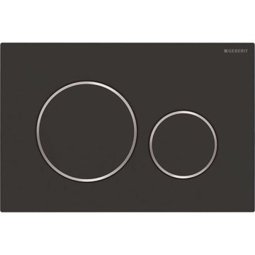 Geberit 115.882.14.1 - Pulsador de descarga Sigma20 24,6x16,4 cm negro mate