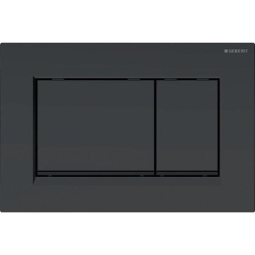 Geberit 115.883.16.1 - Pulsador de descarga Sigma30 24,6x16,4 cm negro mate