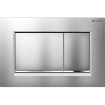 Geberit 115.883.JQ.1 - Pulsador de descarga Sigma30 24,6x16,4 cm cromo mate/cromo brillante