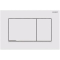 Geberit 115.883.JT.1 - Pulsador de descarga Sigma30 24,6x16,4 cm blanco/cromo brillante
