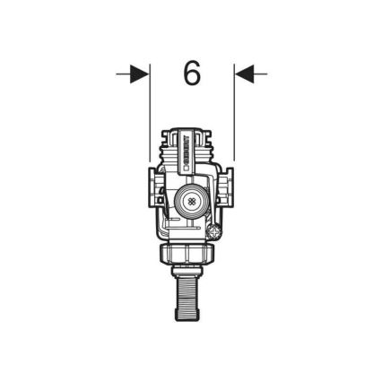 Geberit 240.705.00.5 - Válvula de llenado para cisternas empotradas en pared enlucida (Tipo 383)
