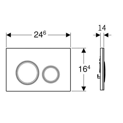 Geberit 243.905.00.1 - Válvula reguladora para codo de descarga