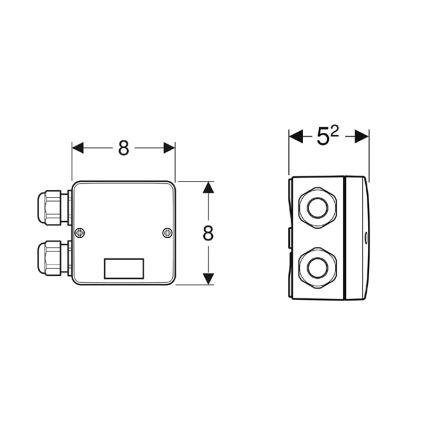 Geberit 244.120.00.1 - Caja de conexiones combinada