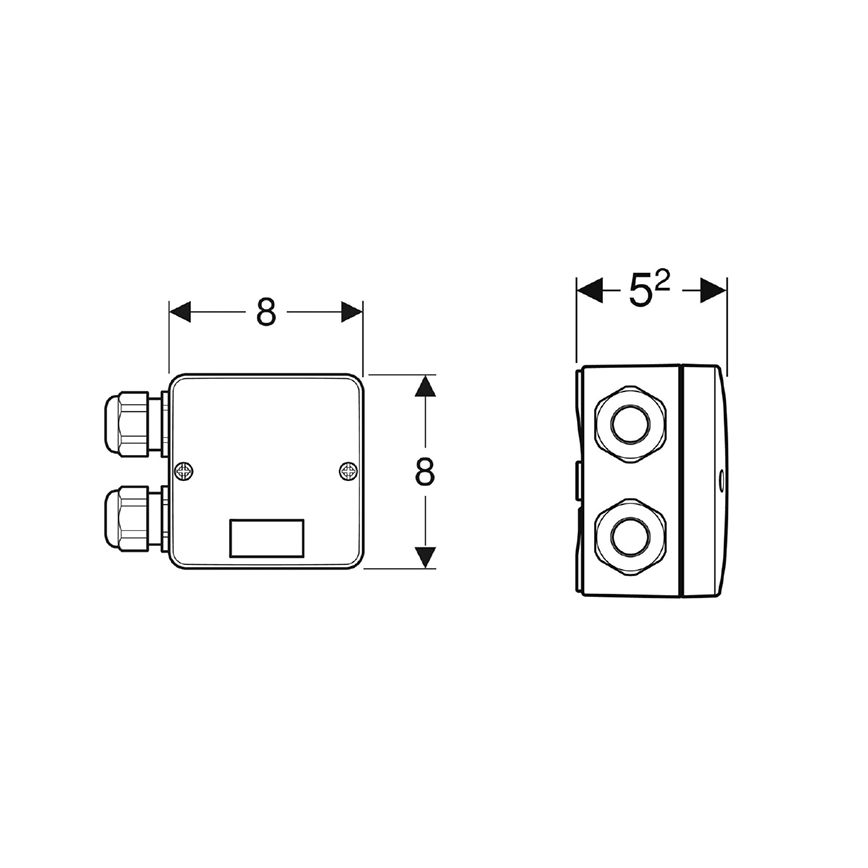 Geberit 244.120.00.1 - Caja de conexiones combinada