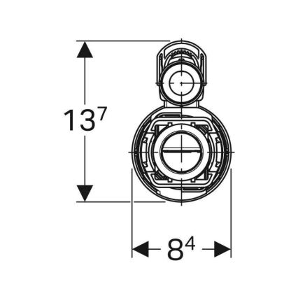 Geberit 282.350.21.2 - Válvula para doble descarga Tipo 290