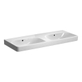 Geberit 500.224.01.1 - Lavabo doble suspendido Smyle Square 120x48 cm cerámica/blanco
