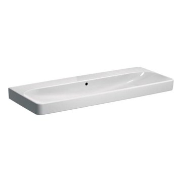 Geberit 500.225.01.1 - Lavabo doble mural Smyle Square 120x48 cm cerámica/blanco