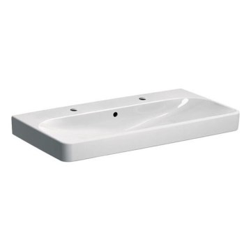 Geberit 500.252.01.1 - Lavabo doble suspendido Smyle Square 90x48 cm cerámica/blanco