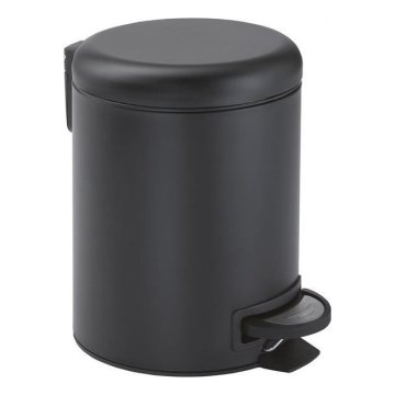 Gedy - Cubo de basura POTTY 3 l con cierre suave, negro mate