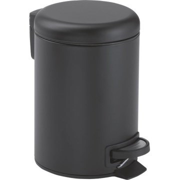 Gedy - Cubo de basura POTTY 5 l, cierre suave, negro mate