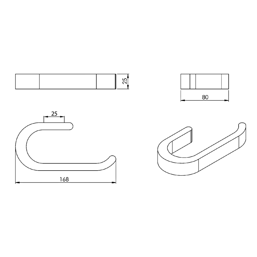 Gedy - Portarrollos de papel higiénico HIMALAYA bambú