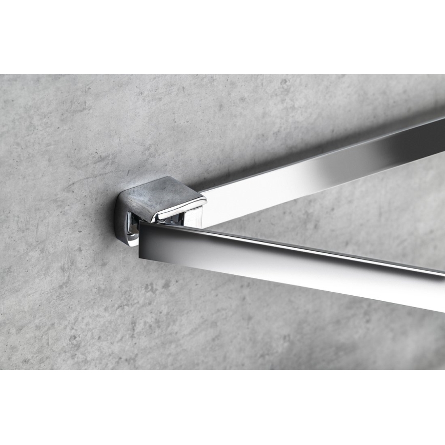 Gedy - Portatoallas giratorio de pared PIRENEI 36 cm cromo brillante