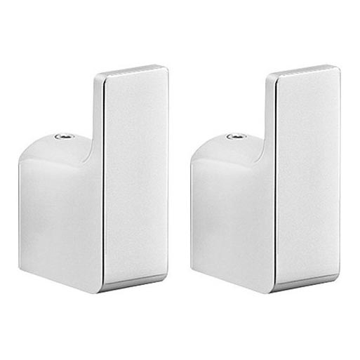 Gedy - SET 2x Percha de pared PIRENEI cromo brillante