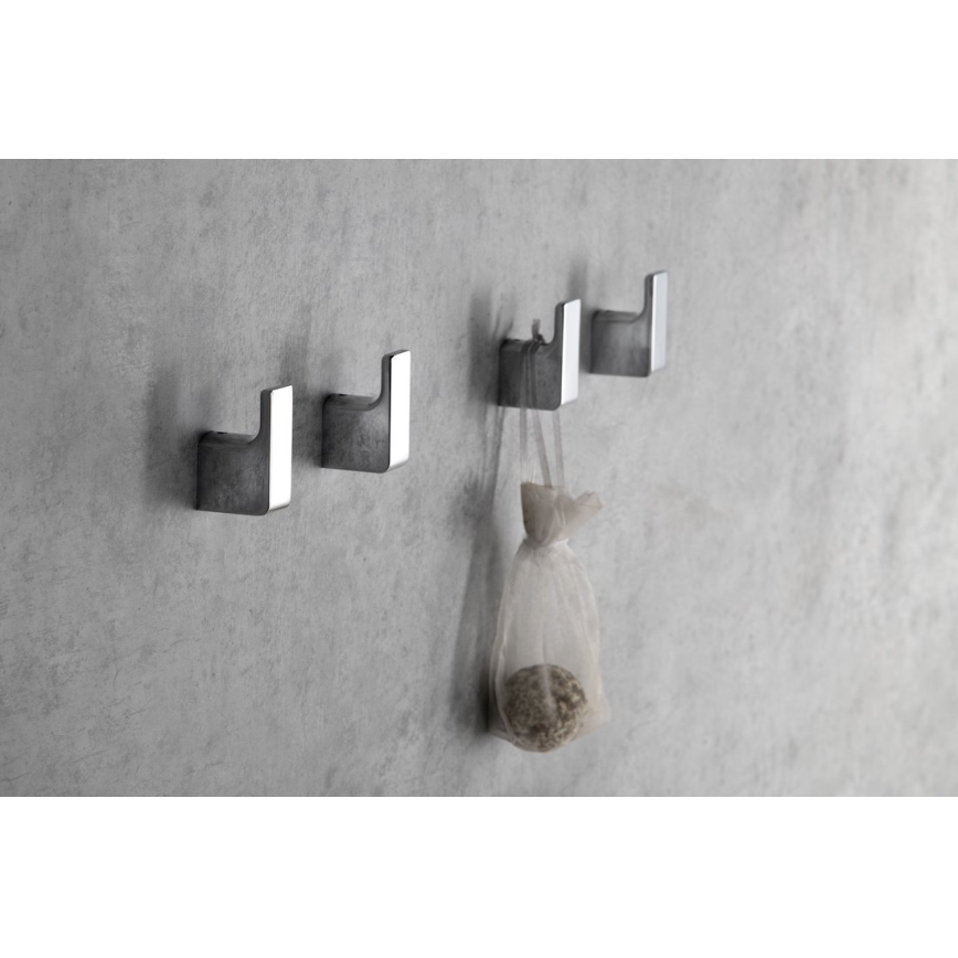 Gedy - SET 2x Percha de pared PIRENEI cromo brillante