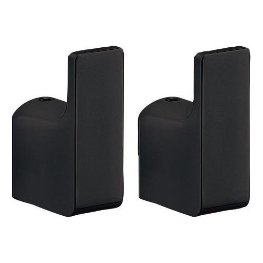 Gedy - SET 2x Percha de pared PIRENEI mate negro