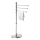Gedy - Soporte con toallero HIBISCUS de 90,5 cm cromo brillante