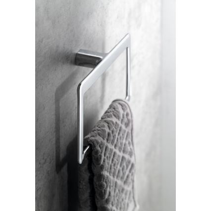 Gedy - Toallero de pared PIRENEI 15x23 cm cromo brillante