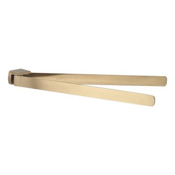 Gedy - Toallero de pared PIRENEI 35,9 cm oro mate