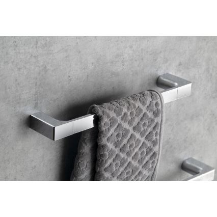 Gedy - Toallero de pared PIRENEI 6,6x45 cm cromo brillante