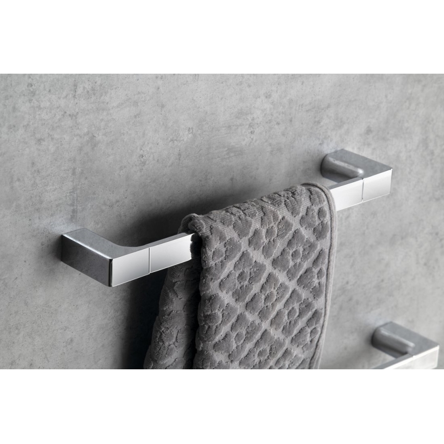 Gedy - Toallero de pared PIRENEI 6,6x45 cm cromo brillante