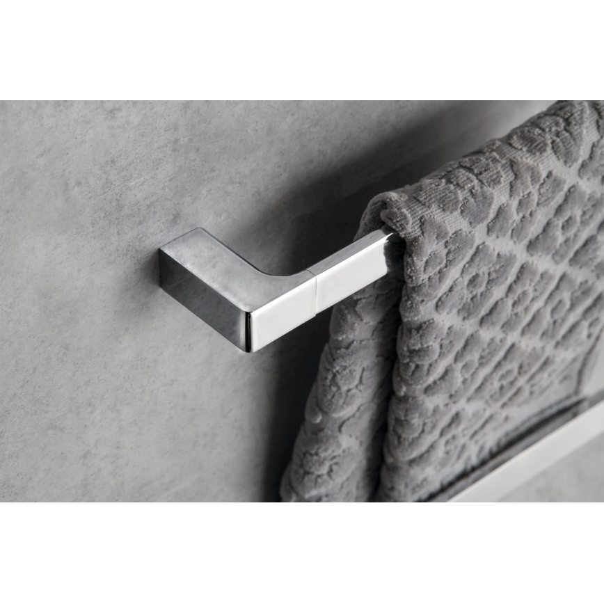 Gedy - Toallero de pared PIRENEI 6,6x45 cm cromo brillante