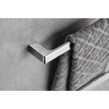 Gedy - Toallero de pared PIRENEI 6,6x60 cm cromo brillante