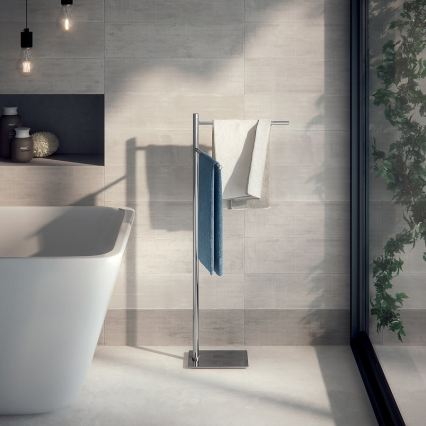 Gedy - Toallero de pie TRILLY 83,5 cm cromo brillante