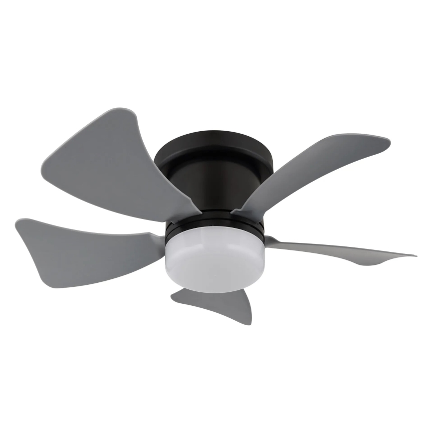 Globo - Ventilador de techo LED regulable LED/10W/230V 3000-6500K gris + mando a distancia